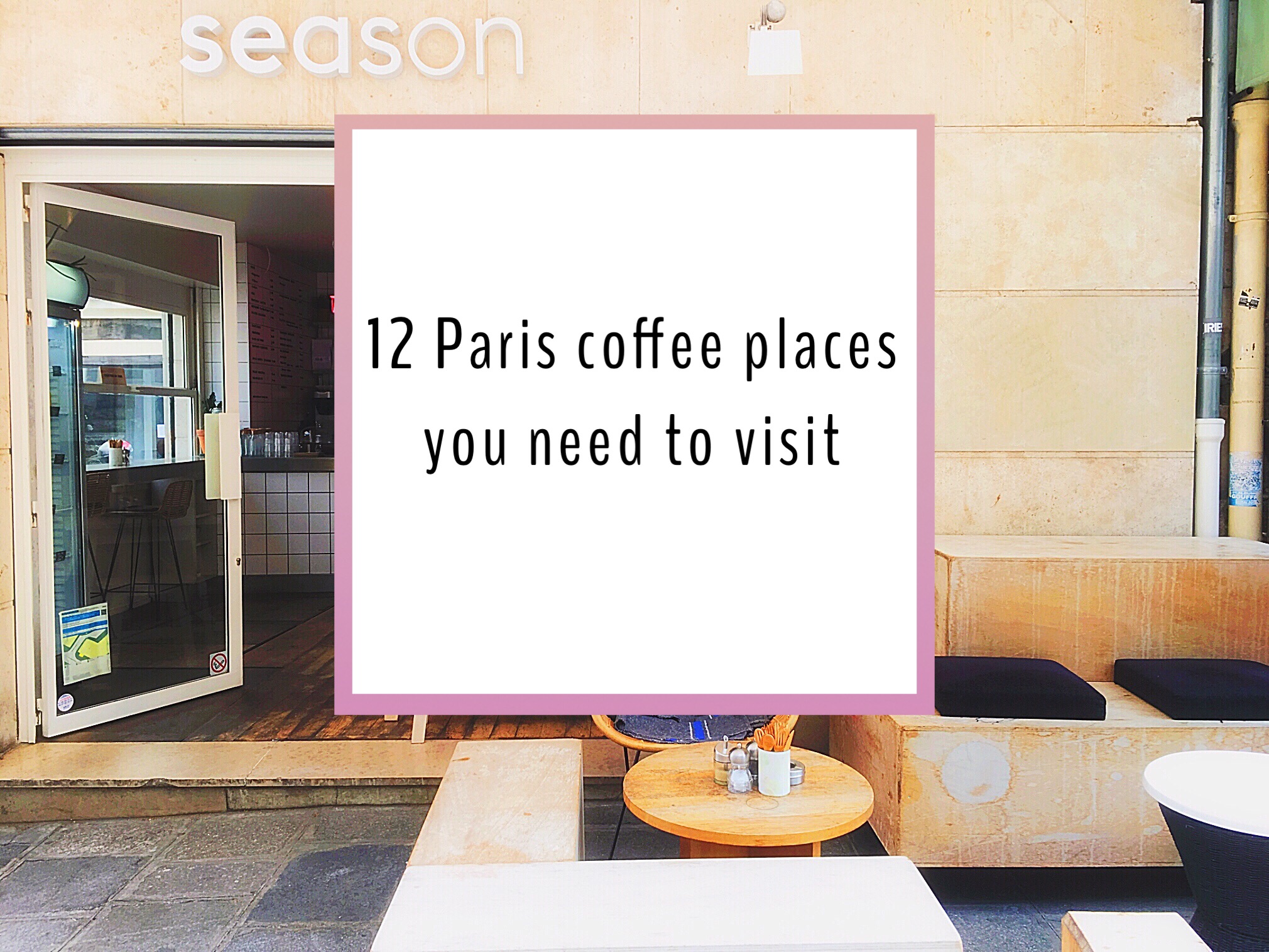 Paris coffee places