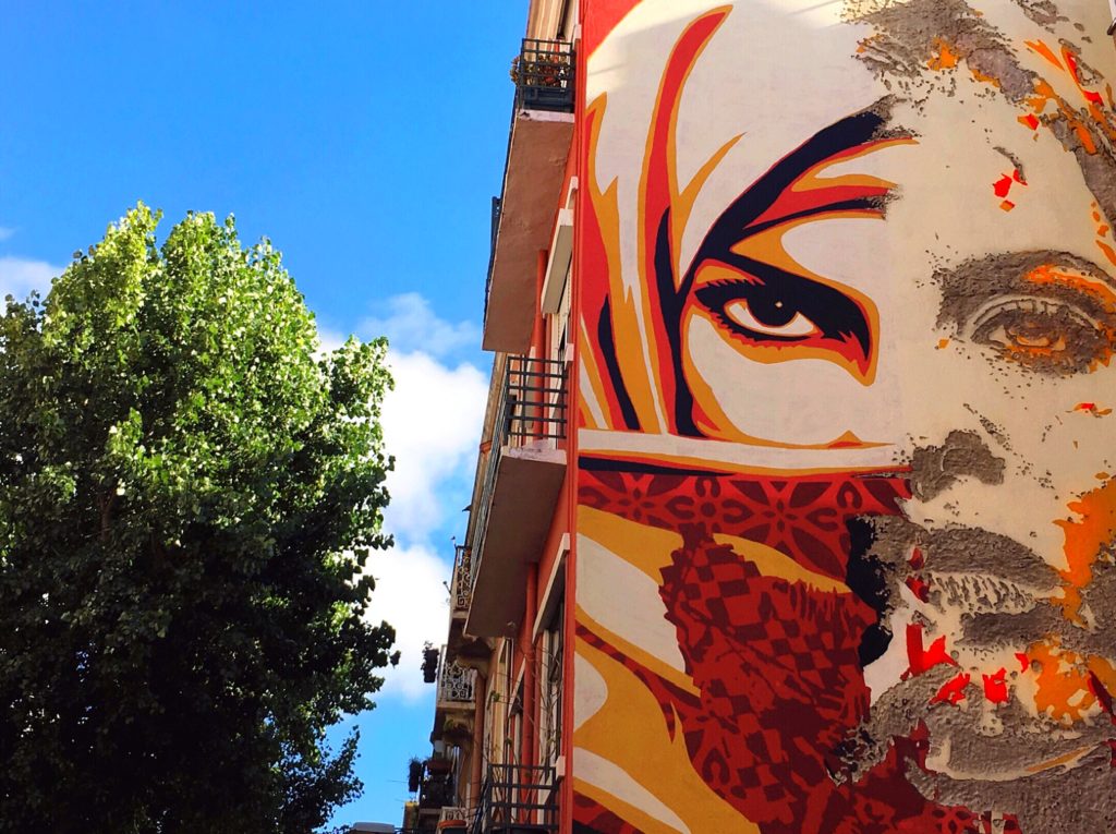 Lisbon street art Art by Shepard Fairey and Vhils